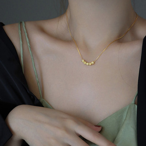 Colgante de cobre para mujer, Joyería Moderna, collar de cuentas de transferencia de <span class=keywords><strong>Chevron</strong></span> - Product Image 2