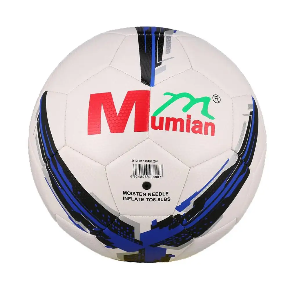Официальный размер 5, стандартный тренировочный футбольный мяч из полиуретана, мяч для тренировок в помещении и на улице с бесплатной сетчатой иглой в подарок