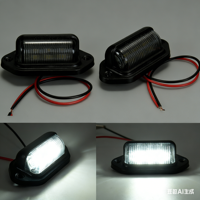 Éclairage de plaque d'immatriculation LED étanche pour camion, remorque, bus, camionnette, éclairage de porte