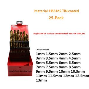 Bükümlü Matkap Kobalt İçeren Yüksek Hızlı Paslanmaz Çelik Titanyum Kaplama Özel Alüminyum Alaşımlı Ev Tipi Kombine Delme - Product Image 3