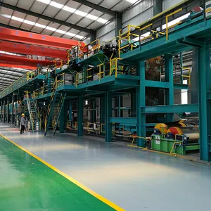 Aluminum coil color coating machine production line for metal paint manufacturing