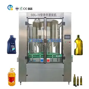 Automatic Rotary filling high quality sunflower oil bottling line 5L essential edible oil olive palm cooking oil filling machine