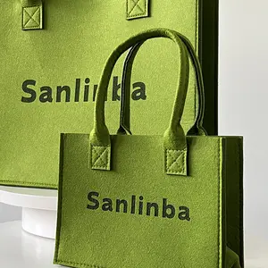 Оптовая продажа войлочная тканевая сумка на заказ войлочная сумка с логотипом