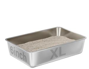 Bac à litière pour chat en acier inoxydable sans odeur Offre Spéciale bac à litière de nettoyage facile antiadhésif bac à litière en métal pour chat <span class=keywords><strong>petit</strong></span> animal de compagnie - Product Image 4