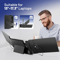 Vente directe d'usine S3 Extender d'écran portable 14 "FHD 1080P IPS Triple moniteur d'affichage avec type-c pour ordinateurs portables