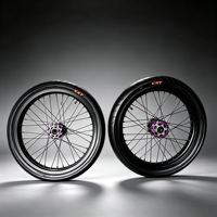 Jantes en alliage haute résistance 7116-T6 à rayons droits, roues Supermoto pour accessoires de vélo électrique Surron Light Bee X LBX