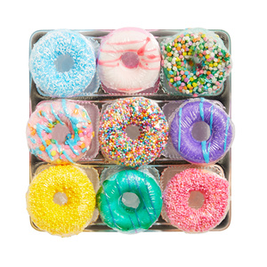 Vente en gros Marque privée Coloré Donut Cupcake Enfants Bombes de Bain Bio Fizzy 100mg Coffret Cadeau 12 <span class=keywords><strong>Bombe</strong></span> de Bain - Product Image 5