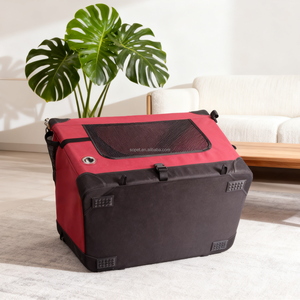 Boîte de <span class=keywords><strong>transport</strong></span> pliante à 3 portes pour animaux de compagnie, intérieur et extérieur, <span class=keywords><strong>caisse</strong></span> souple de voyage pour chien pour <span class=keywords><strong>voiture</strong></span> avec sac de <span class=keywords><strong>transport</strong></span> et tapis polaire - Product Image 4