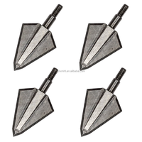 Pointes de flèches de chasse HT Professional à 2 lames, 100gr 125gr, à visser, pour arc à poulies et arbalète, coupe de 1-1/2 pouces