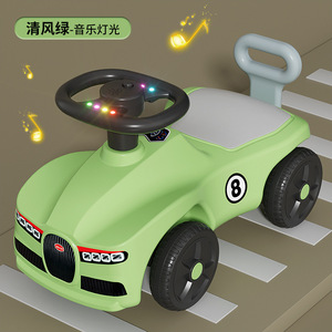 Patinete para niños - Coche de juguete de 4 ruedas para bebés de 1 a 3 años, antivuelco, con música y luces, coche pequeño para mantener el equilibrio, deslizante - Product Image 2