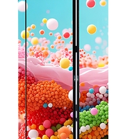Écran d'affichage LED pliable en trois parties, panneau publicitaire numérique portable à haute luminosité pour la promotion en intérieur