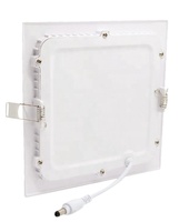 Lampu Panel Led persegi, Ultra tipis 18W datar Led langit-langit turun untuk pencahayaan dalam ruangan