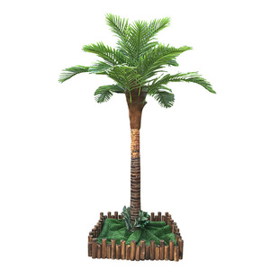 Palmera Artificial grande para decoración al aire libre, cristal templado de coco, 1,8 M, 3M, 4M, 5M, D1234 - Product Image 6