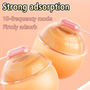 10モード乳首吸盤乳房マッサージ器,クリトリス刺激吸引バイブレーター乳首クリット吸盤ディルド女性用Gスポット大人用おもちゃ - Product Image 3