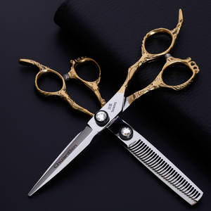 Ciseaux à cheveux professionnels Kawamoto, lame tranchante en acier inoxydable de 6 pouces, manche moyen pour la coiffure - Product Image 4