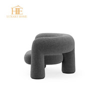 Canapé italien Clouds en velours rose, confortable et moelleux, style minimaliste, luxe léger, pour salon, chambre à coucher, design créatif