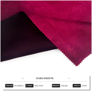 أقمشة تريكو بالجملة، قماش سكوبا سويد مع سباندكس للسترات والفساتين والمعاطف - Product Image 2