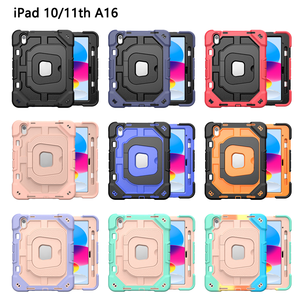 Custodia in silicone antiurto multi-angolo per <span class=keywords><strong>tablet</strong></span> <span class=keywords><strong>Apple</strong></span> 7a, 8a, 9a generazione, compatibile con <span class=keywords><strong>Apple</strong></span> 10a generazione, Air 6/7/8 - <span class=keywords><strong>Cover</strong></span> protettiva completa per <span class=keywords><strong>tablet</strong></span> - Product Image 2
