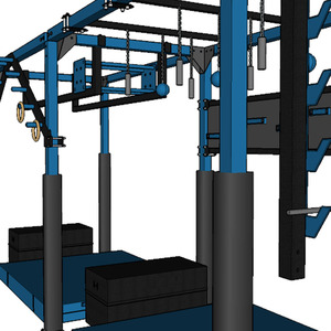 ZONWINXIN, suministro de fábrica, entrenamiento ninja personalizado, <span class=keywords><strong>Curso</strong></span> de obstáculos ninja - Product Image 2