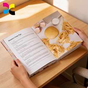 <span class=keywords><strong>Livre</strong></span> de recettes de cuisine personnalisé haut de gamme, écologique, couverture rigide, pour recettes de restaurant, dorure à chaud, fabricant, vente en gros, prix d'usine - Product Image 3