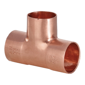 Raccordo a T Femmina in Rame per Saldatura 35 X 35 X 35 mm per Condotti e Raccordi - Product Image 1