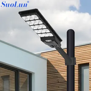 SUOLUN Außenbeleuchtung wasserdichte All-In-One-Integrierte Solarlampe 100 W 200 W 300 W Led-Solar-Straßenbeleuchtung mit Radar-Sensoren