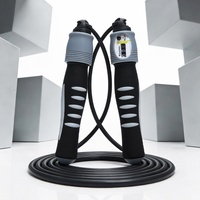 Corde à sauter en PVC massif de 5 mm avec poignée en caoutchouc épaisse, compteur de vitesse intégré, équipement de fitness d'intérieur – Approvisionnement direct usine