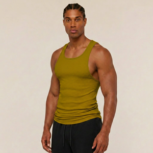 Mens Athletic Training Tank Top with Soft Comfortable Fabric for Sports and Active Movement Men Tank Top Custom <b>Logo</b> - Product Image 3
