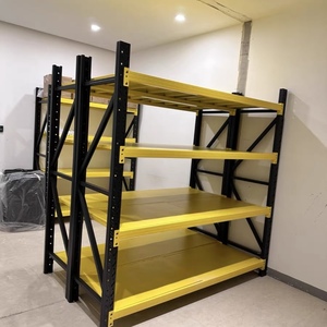 Industrial Medium Duty Steel Shelving 4-Layer Rack Corrosion Protection Powder Coating Snap-In Installation 1200mm Height - Product Image 4