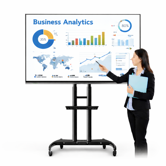 55 65 75 85 86 98 110 Inch Pen Finger Touch Interactive Flat Panel 4k Lcd Digital Interactive Smart Boards for Schools Teaching