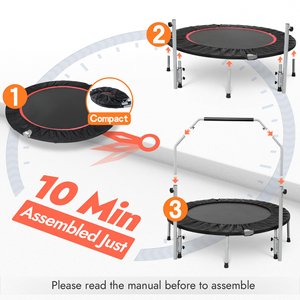 Nhà Máy bán hàng trong nhà Mini Vòng gấp rebounder công viên tập thể dục nhảy Trampoline - Product Image 4