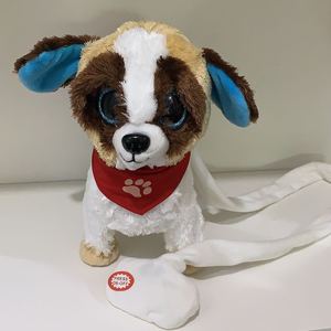 Elektrik yürüyüş peluş oyuncak köpek sibirya Husky Saint Bernard büyük gözlü köpek peluş oyuncaklar - Product Image 4