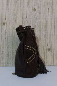 Sac à bandoulière noir dames en cuir Applique cordon sac à bandoulière mode tendance Designer femmes en cuir bandoulière pour les femmes - Product Image 3