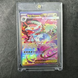 <span class=keywords><strong>Tarjeta</strong></span> Coleccionable Holográfica <span class=keywords><strong>de</strong></span> Anime <span class=keywords><strong>de</strong></span> Pokémon Mega Venusaur Arcoíris Flash Proxy Full Art para Hobby, Venta al por Mayor - Product Image 4
