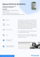 Fibocom-Módulo RedCap 5G de Doble Modo, solución IoT industrial de enlace descendente de 226Mbps, bandas globales de-40C a 85C