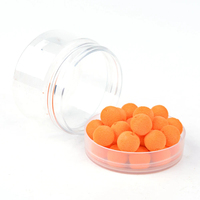 FTK 30 pièces/boîte Vente en gros Accessoires de pêche à la carpe en plastique Boules éponge 10mm/12mm pour la pêche en lac, rivière et ruisseau