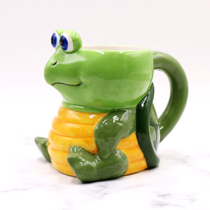 Горячая Распродажа, 3D Керамическая кофейная кружка в форме черепахи для сублимации - Product Image 1