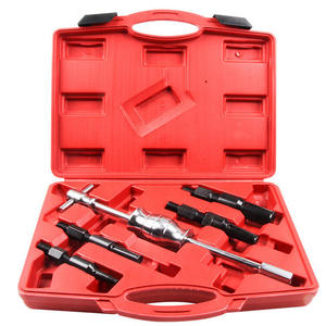 Jeu de 5 extracteurs de roulements en acier, outil de démontage multifonction, réparation automobile spéciale, marque ME, ajustement universel, économie de travail, rouge - Product Image 2