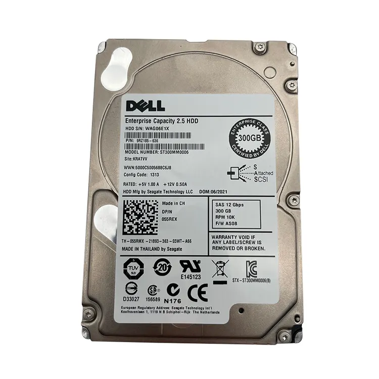 สำหรับเซิร์ฟเวอร์ Dell Hdd 2.5 "146GB 10K Sas ที่มีคุณภาพสูงภายในฮาร์ดดิสก์ไดรฟ์