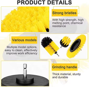 Factory Auto Car E <strong>Cleaning</strong> <strong>Tools</strong> 8 Pack Drill <strong>Brush</strong> Cleaner Scrubbing <strong>Brushes</strong> With Extension Rod for Tub Shower Kitchen - Product Image 6