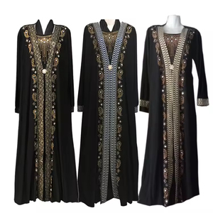 Luxury Diamond Sequin Abaya Breathable 2026 Summer Casual Islamic <b>Dress</b> <b>for</b> Women Elegant Traditional Muslim Clothing - Product Image 4