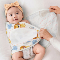 Envoltura para Bebé 100% Algodón con Certificación OEKO-TEX, Manta Envolvente Silenciosa de una Sola Capa, Envoltura para el Vientre de 35x80cm para Recién Nacidos