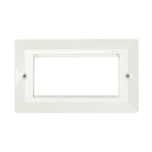 Supply UK Style Network Faceplate 4 Ports 86*146mm ABS material blank module wall plate