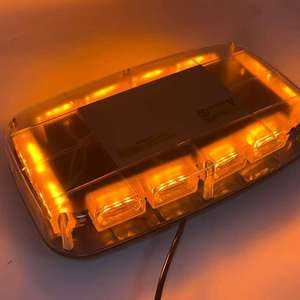 12V Amber LED Emergency Warning Light Bar Surface Mount Strobe Light for Trucks Utility Vehicles - Product Image 1