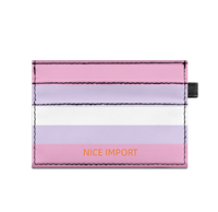 Aromantic Rainbow Super Slim Doppelseitig bedruckter Kartenhalter, tragbarer Kreditkartenhalter aus PU-Leder für Männer und Frauen