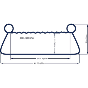 <span class=keywords><strong>Piscine</strong></span> hors sol <span class=keywords><strong>gonflable</strong></span> en PVC de petite taille à prix avantageux <span class=keywords><strong>pour</strong></span> les jardins - Product Image 4