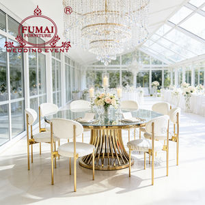 factory wholesale mirror top stainless steel used <b>round</b> banquet <b>tables</b> for sale - Product Image 1