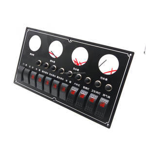 Panel de interruptor de 4 orificios DIY personalizado ON OFF 11 Gang para coche camión todoterreno SUV <span class=keywords><strong>Camper</strong></span> - Product Image 1