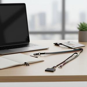 Cordon large de 120 cm pour téléphones portables, étiquettes, sacs, accessoire porte-badge trois en un - Product Image 3