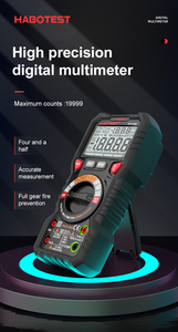 Multimètre intelligent portable True RMS avec rétroéclairage bicolore, fonction de maintien des données, écran LCD à 4 chiffres, double affichage, 10A - Product Image 2